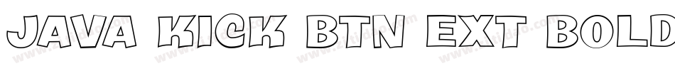 Java Kick BTN Ext Bold字体转换